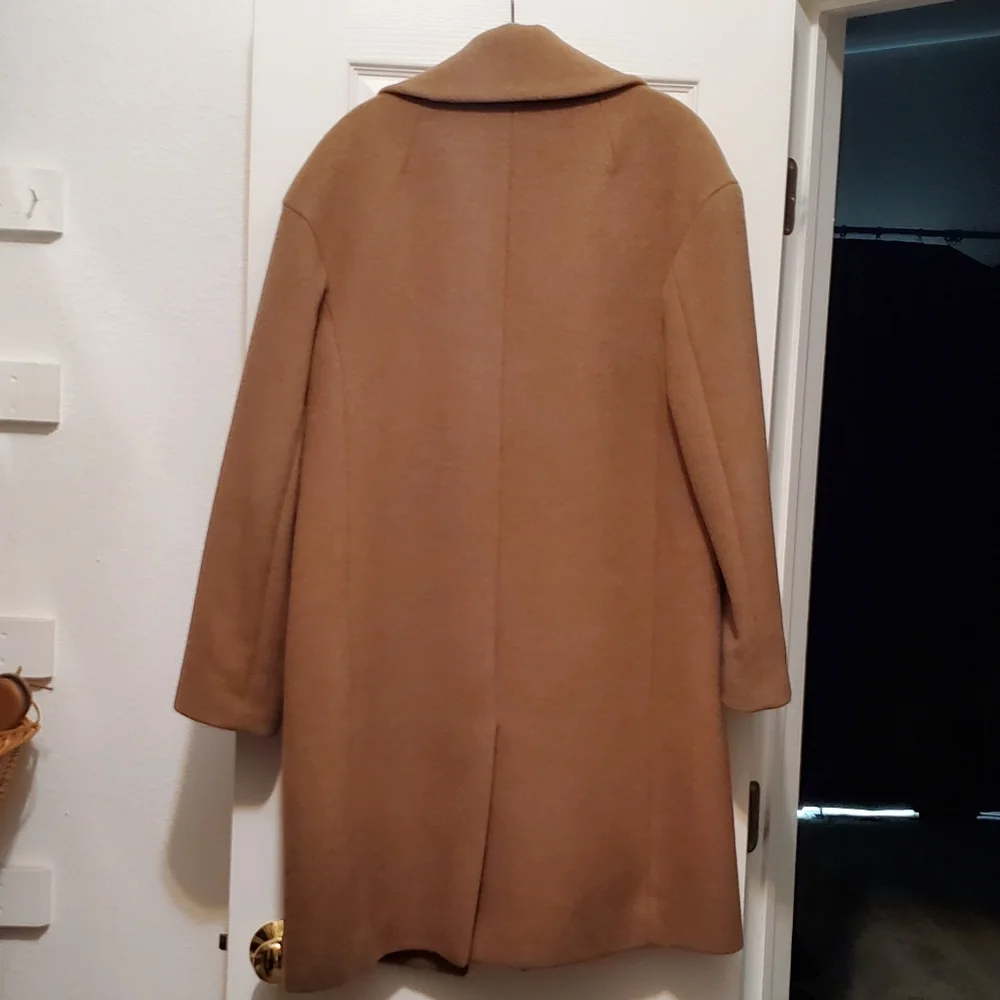 J. Crew Collection Camel Hair Relaxed Topcoat